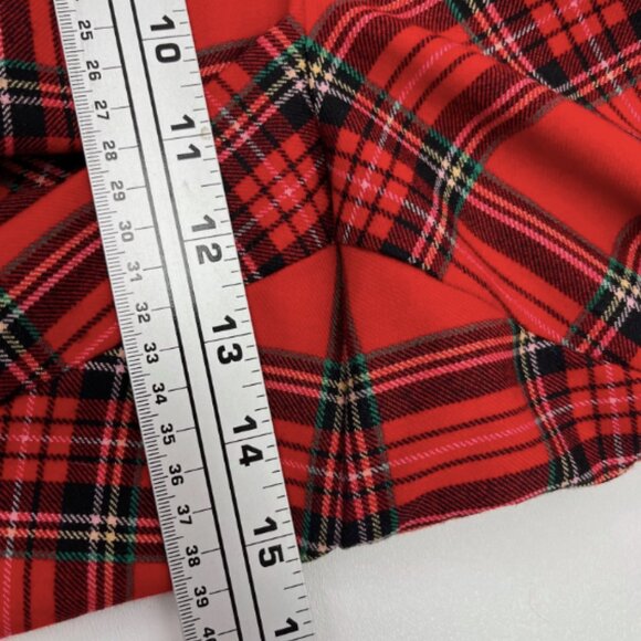 J.Crew Kate Straight-Leg Pant In Good Tidings Red Tartan Plaid Wool Blend - Picture 10 of 14